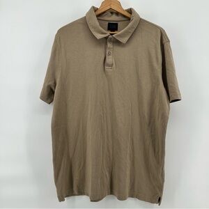 14th & Union Men's Tan Polo Shirt Size XL Short Sleeve Golf Soft